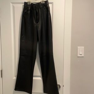 Black Leather Zara pants